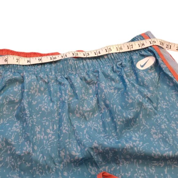 Nike Tempo Aqua and Orange Running Active Athletic Workout Shorts Plus Size 2X - Picture 6 of 13
